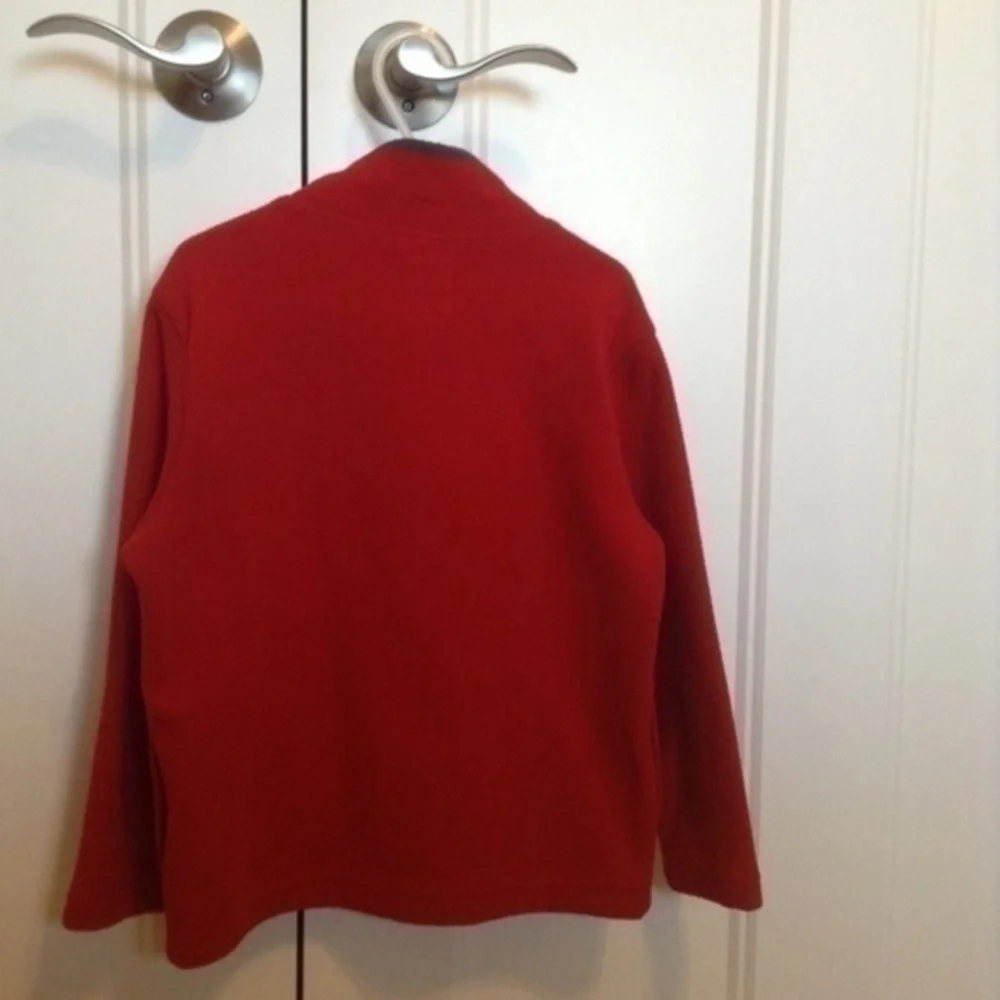 Red Old Navy pullover fleece jacket